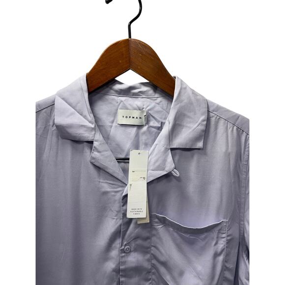 TOPMAN men’s button down Shirt Size S NEW # H765 - Picture 3 of 7